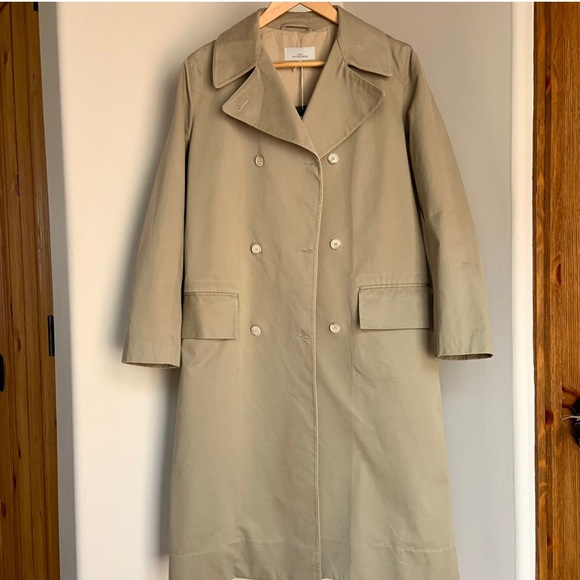 SOLD**STUDIO NICHOLSON Hopper Trench Coat in Khaki - Picture 2 of 4